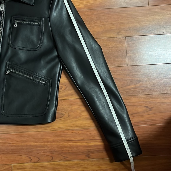 BANANA REPUBLIC VEGAN LEATHER JACKET size small - Picture 8 of 8